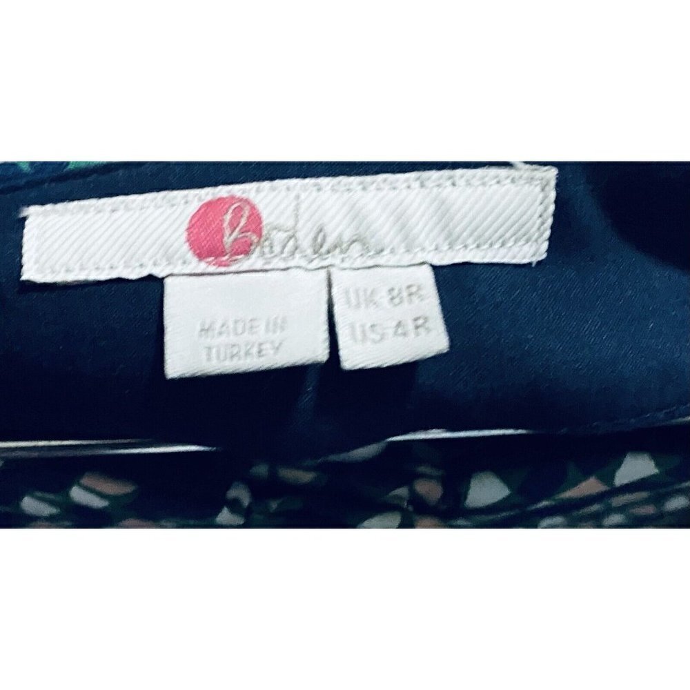 Boden Womens 4 Kensington Trousers Ankle Pants Geometric Print Stretch Pockets - Picture 9 of 12